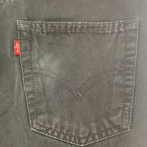 Levi’s 551 Black Denim Button Fly Straight Leg Jeans W30 - Picture 10 of 16